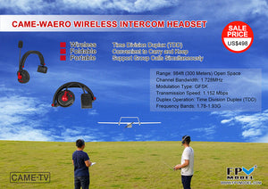 FPVModel Becomes Sole Agent for CAME-TV Wireless Intercom Headset